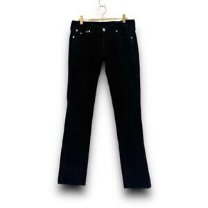 Y2K True Religion Navy Corduroy Pants Low Rise Straight Leg Made in USA Size 29